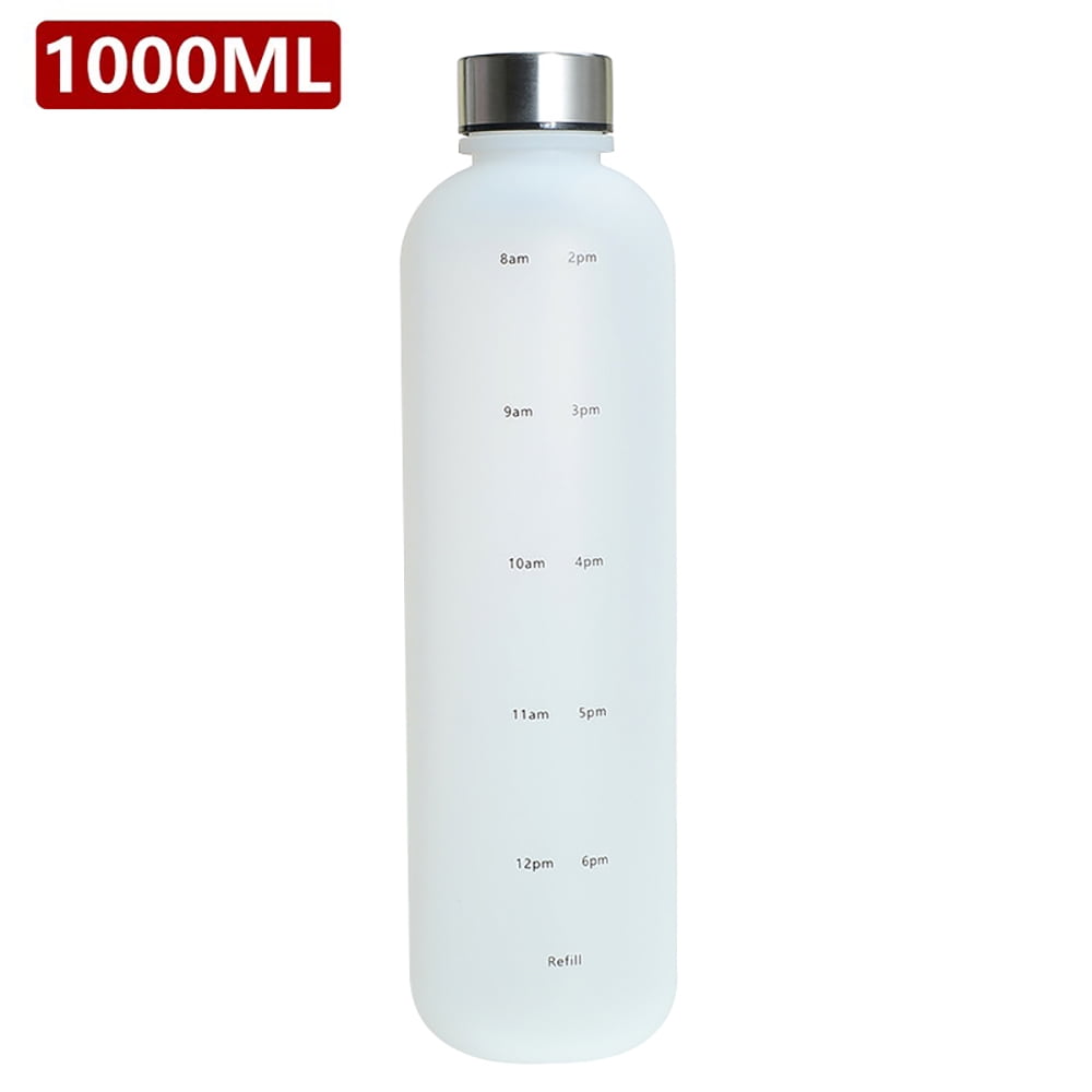 Real Living Frosted Glass Water Bottle, 33 Oz.