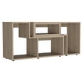 thumbnail image 6 of Treevol Furniture, Extendable TV Stand Houston, Multiple Shelves, Light Pine Finish-Indoor, 6 of 7