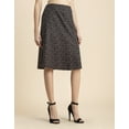 thumbnail image 3 of Moomaya Printed A-Line Skirt For Women, Elastic Waist Midi Length Formal Look Skirt, 3 of 8