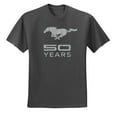 thumbnail image 2 of Wild Bobby, Ford Mustang Logo 50 Years Vintage Emblem, Cars and Trucks, Men Graphic Tee, Charcoal, 4X-Large, 2 of 4