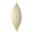 thumbnail image 1 of Vickerman M183238M 8 in. Champagne Matte Line Finial Ornament  4 per Bag, 1 of 3