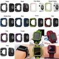 thumbnail image 2 of LEIXIUER Silicone Cover for Apple Watch Case 44mm 40mm 45mm 41mm 42mm 38mm Accessories Bumper Shell Protector iWatch Series 6 5 4 3 SE 7, 2 of 8
