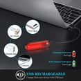thumbnail image 3 of Luz delantera para bicicleta recargable por USB, 4 modos de iluminación, potente luz LED recargable, IP65 resistente al agua y a los golpes, para bicicletas de montaña y carretera., 3 of 5
