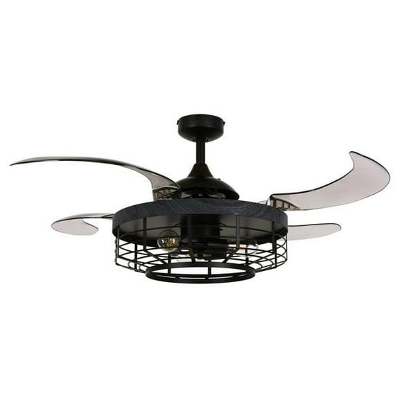 Fanaway Fanaway 51106201 51106201 Montclair Ventilateur de Plafond CA de 48 Pouces Noir avec Garniture Noire avec Lumière