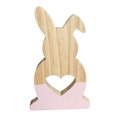 thumbnail image 1 of Lovely Hollow Heart Wooden Rabbit Art Craft Children Gift Home Office Decor, 1 of 8