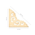 thumbnail image 2 of OUNONA 4Ud Soporte Para Esquinas De Muebles En Latón Dorado Con Acabado Y Resistente, 2 of 6