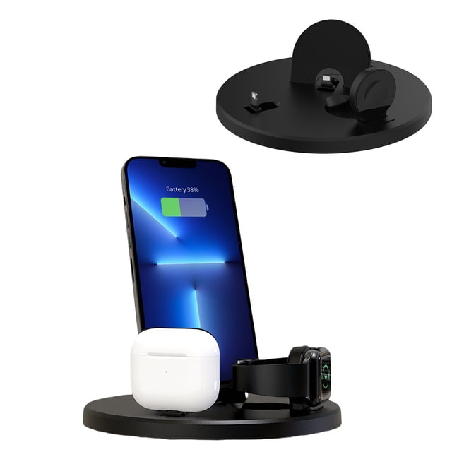 3-in-1 Wireless Charging Station Compatible With IPhone/iWatch/Airpods, Multi-Function Charging Dock For Efficient And Convenient Power Supply