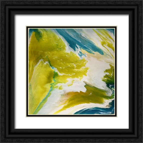 Taylor, Sharon 15x15 Black Ornate Wood Framed with Double Matting Museum Art Print Titled - Gabbros 1