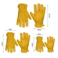 thumbnail image 5 of 1 Pair Non-Slip Barbecue Gloves - Wear-Resistant Cowhide Heat-Resistant Grilling Gloves for Picnics, 5 of 8