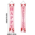 thumbnail image 2 of Steadline Valentine's Day Porch Banner Festive Door Hanging Decoration Romantic Welcome Sign Heart Pattern Holiday Home Decor Couple's Anniversary Celebration Accessory, 2 of 5