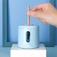thumbnail image 3 of Portable electric pencil sharpener automatically sharpens colored pencils (6-8mm) Battery and USB powered Safe to use Suitable for home office school classroom students, 3 of 8