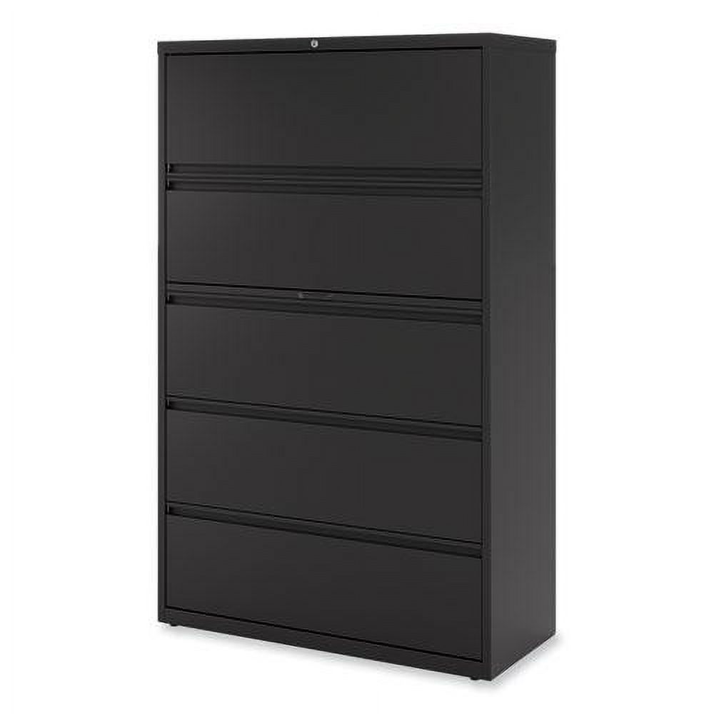 Alera Lateral File, 5 Legal/Letter/A4/A5-Size File Drawers, Black, 42" x 18.63" x 67.63" - image 5 of 9