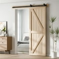 thumbnail image 4 of Sliding Barn Door Hardware Kit T Shape Roller + Splice Track Suitable For Single Door Stable Rail System ,Easy Install, 4 of 6