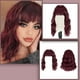 thumbnail image 3 of Peluca de las mujeres de pelo largo y rizado peluca natural de la cabeza completa Set de alta temperatura de seda Highlight teñido grandes olas, 3 of 7