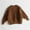 Brown, variant on Girls Knitted Crewneck Long Sleeve Solid Warm Pullover Sweater for Autumn and Winter Season Cozy Soft Casual Wear