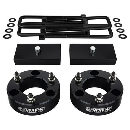 Supreme Suspensions - Titan Lift Kit Full Suspension Lift 3" Front Suspension Lift + 2" Rear Suspension Lift CNC Machined T6 Aircraft Billet (Black) Easy Install Nissan Titan Leveling Kit PRO