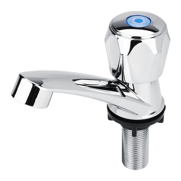 Grifo de agua fría simple de plástico ABS, accesorio para lavabo de baño, fregadero de cocina (diamante G1/2)