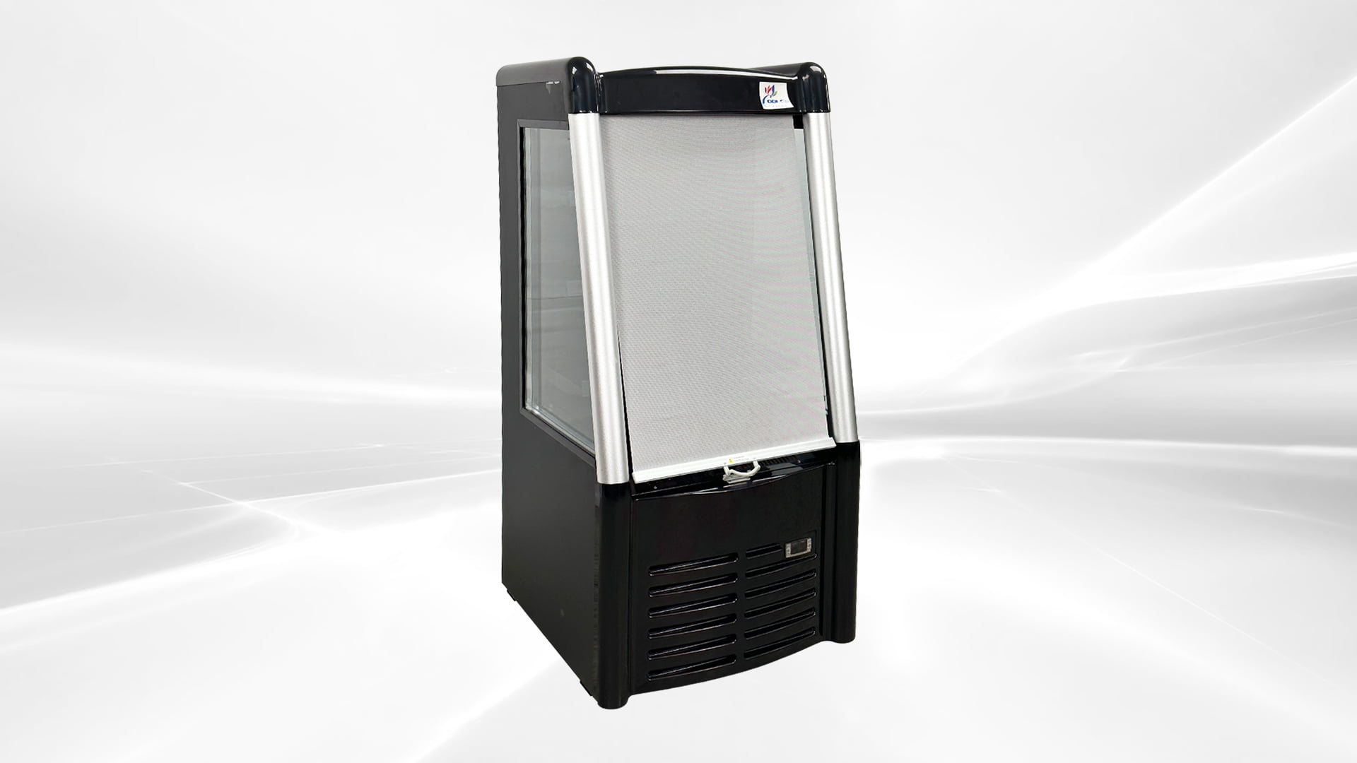 Cooler Depot 28 inches Commercial Refrigerator Open Air Merchandiser Slope  Air Curtain Multideck Open Chiller Refrigerated Grab Showcase Merchandiser Coffee Shop Display Cooler BLF-706 NSF ETL