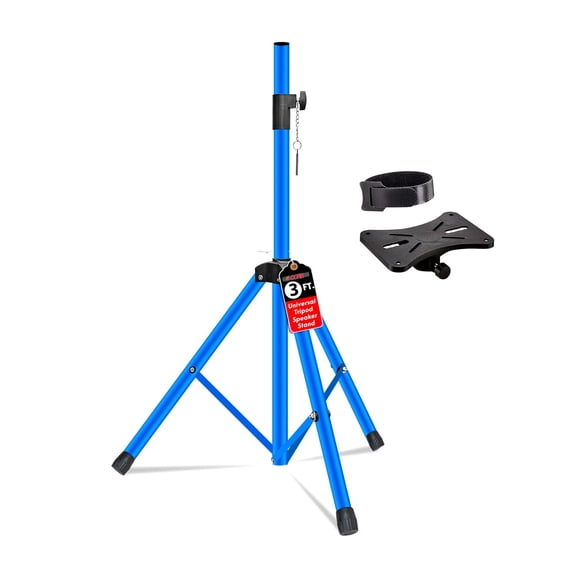 5 Core Speaker Stand Adjustable 31 to 36" PA DJ Tripod Stands Heavy Duty w 35mm Insert 132 Lbs