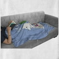 thumbnail image 5 of Saying Soft Flannel Fleece Throw Blanket, Funny No Drama Llama Lettering with Cactus and Animal, Cozy Plush for Indoor and Outdoor Use, 50" x 70", Multicolor, by Ambesonne, 5 of 5
