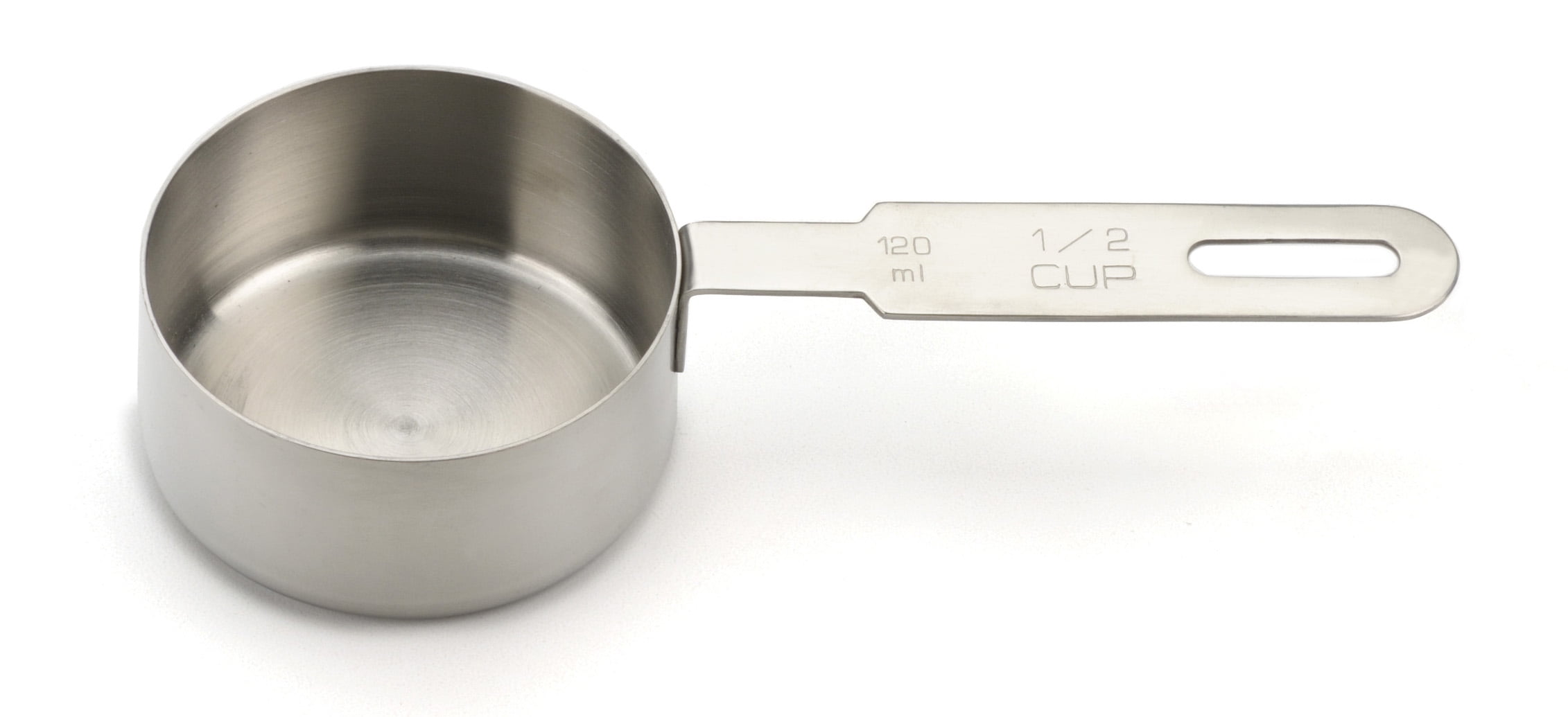 RSVP Dry Measuring 1 2 Cup Cp Scoop Stainless Steel Baking Tool Rounded 