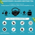 thumbnail image 4 of Greenypeeps Organic Calming Bedtime Tea - Sleep Support Nighttime Tea Bags - Bed Time Tea Sleepy Night Blend of Rosehips, Chamomile, Lemon, Rose Petals - USDA Organic - Fairtrade Certified - 15 Count, 4 of 6
