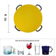 thumbnail image 2 of Posavasos de Fieltro para Bebidas, Posavasos para Bebidas de 20 Piezas con Soporte para Posavasos, Posavasos Redondos para Sorber, 2 of 7