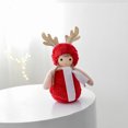 thumbnail image 1 of Decoraciones navideñas Fiudx Adornos navideños de peluche de alce hechos a mano, 1 of 6