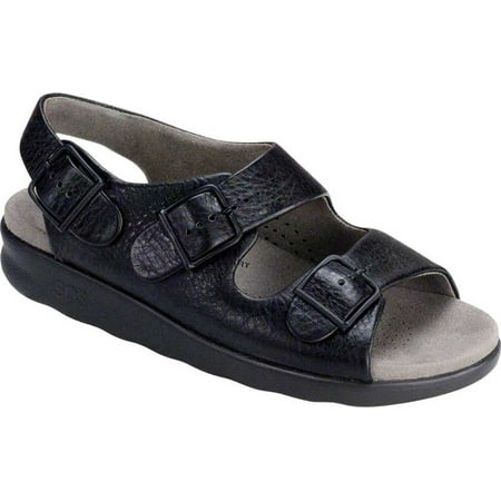 

Women s SAS Relaxed Adjustable Strap Slingback Sandal Black 11.5 N
