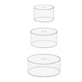 thumbnail image 1 of Yuarrent Soporte elegante de la comida para el soporte de exhibición de la tabla del caramelo y de los coleccionables comida de acrílico Kits de decoración para fiestas Sin funda 6+8+10 pulgadas, 1 of 6