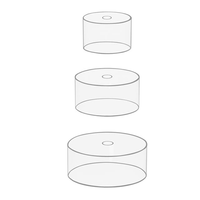 Yuarrent Soporte elegante de la comida para el soporte de exhibición de la tabla del caramelo y de los coleccionables comida de acrílico Kits de decoración para fiestas Sin funda 6+8+10 pulgadas