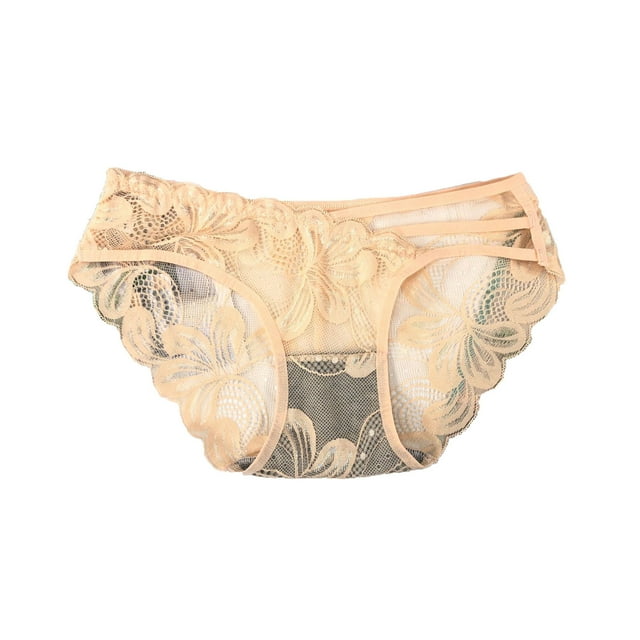 EQWLJWE Culottes pour Femmes Culottes Femmes sous-Vêtements Aguichant pour Femmes Culottes Taille Basse Soyeuses Confortables String en Dentelle