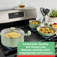 thumbnail image 5 of T-fal Fresh Gourmet Ceramic, Nonstick Saucepan, 3 Quart, Green, 5 of 7