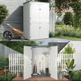 thumbnail image 3 of UBesGoo 6 x 4' Outdoor Storage Shed Garden Shed HDPE Storage Cabinet for Patio and Garden, 3 of 7