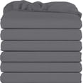 thumbnail image 1 of Sábanas ajustables Utopia Bedding King, paquete de 6 unidades, microfibra suave, color gris, 1 of 6