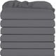 thumbnail image 1 of Sábanas ajustables Utopia Bedding King, paquete de 6 unidades, microfibra suave, color gris, 1 of 6
