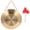 Golden, variant on Shisuyan 1 Set of Traditional Percussion Instrument Chinese Gong Hand Gong with Hammer (Red)