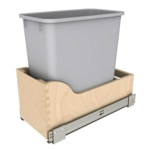 Rev-A-Shelf 4Wcsc-1220-19-1 Wood Classics 8-1/2" W Single 20 Qt / 5 Gallon Small Vanity