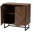 thumbnail image 2 of Baxton Studio Armoire de Rangement Moderne en Bois Finition Noyer Brun, 2 of 5