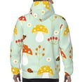 thumbnail image 6 of Bingfone Mushroom Bee Men'S Drawstring Hoodie Long Sleeve Pocket Sweatshirts-Large, 6 of 9