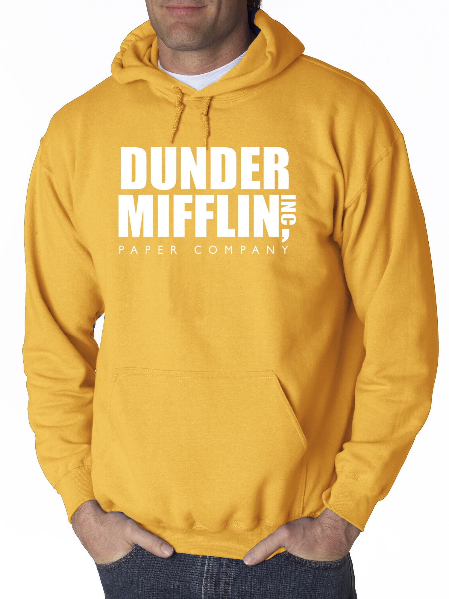 yellow dunder mifflin hoodie