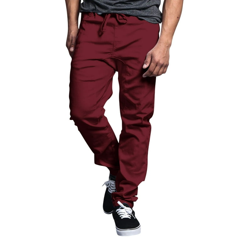 Burgundy red store bottoms mens