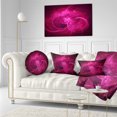 thumbnail image 3 of Designart Glowing Magenta Circles - Abstract Throw Pillow - 12x20, 3 of 5