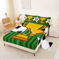 thumbnail image 2 of Erosebridal Cartoon Soccer Trophy Bed Sheets,Football Sport Games King Sheets For Kids 4pcs, 2 of 6