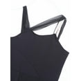 thumbnail image 5 of TiaoBug Kids Girls Ballet Lyrical Dress Mesh Color Block Leotard Modern Dancewear Black 10, 5 of 7