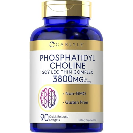 Phosphatidyl Choline | 3,800mg | 90 Softgels for Men and Women | by Carlyle