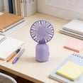 thumbnail image 6 of Streamlined Matte Finish Design, 5 Inch Mini Portable Handheld Fan, Adjustable Wind Speed Cooler, for Travel Office Home Relaxation, 6 of 6