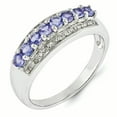 thumbnail image 2 of Primal Silver Sterling Silver Rhodium Tanzanite and Diamond Ring, 2 of 6