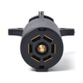 thumbnail image 3 of EeaseMX 1 par de 12 V y 7 vías, adaptador de conector de luz de remolque redondo RV, enchufe y enchufe, adaptador de conector de enchufe con enchufe de EE. UU., 3 of 7