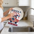 thumbnail image 4 of Kitchen Dish Towels Tea Towels Independence Day Themed, Polyester Absorbent Multicolor 60x40 cm, 1-Pack, 4 of 6
